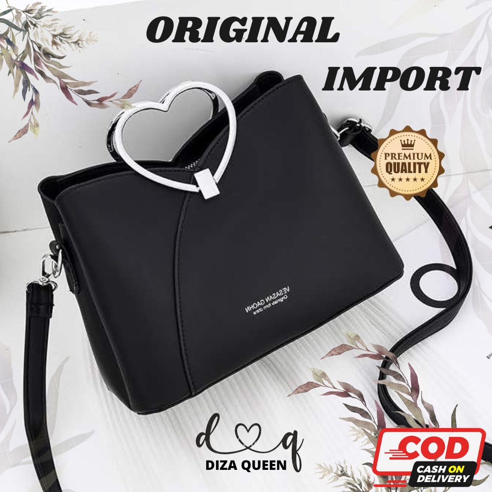 DQ155 Tas Import Wanita Batam Branded Premium Terbaru 2022 Selempang Bahu Ibu Ibu Kondangan Pesta Me