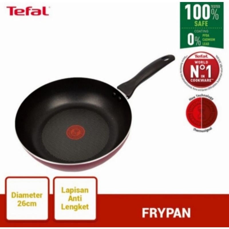 Tefal Light & Clean Frypan 26 cm Wajan Anti Lengket 26cm Teflon