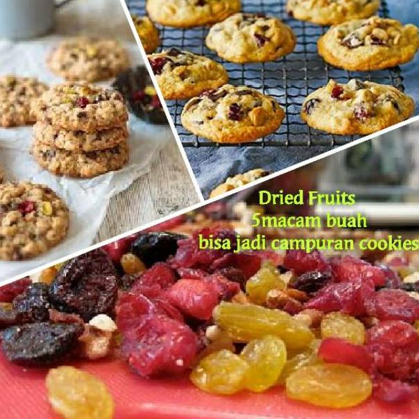 

TERLARIS BRANDS FESTIVAL mixfruits Driedfruit 100gr 200gr buah kering dryfruit manisan buah kismis raisin cranberries apricot blueberry 