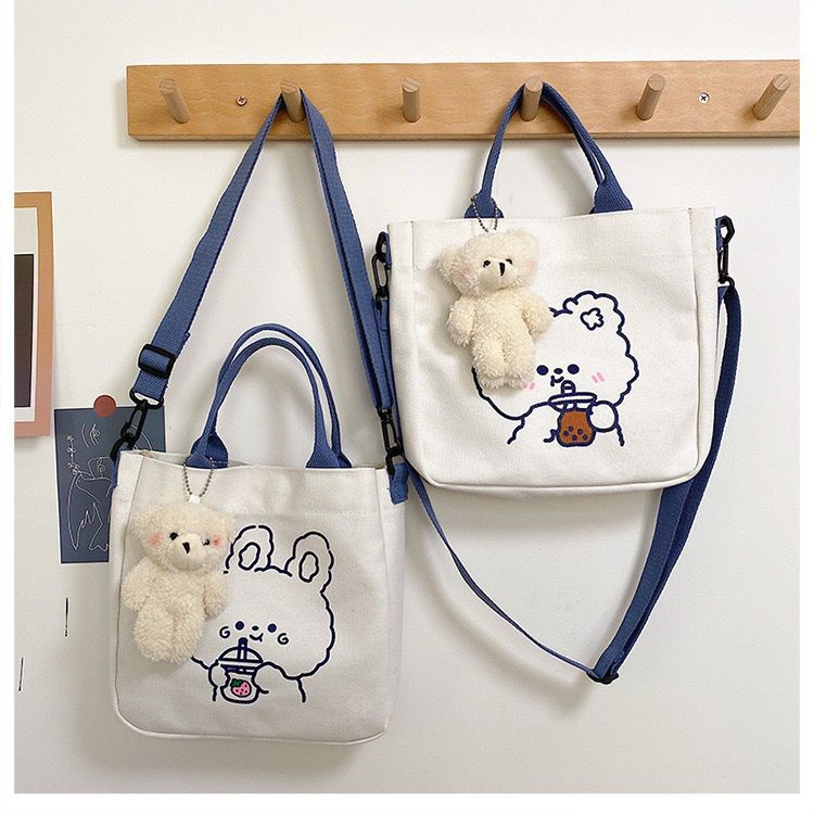 TOTE BAG TAS SELEMPANG JINJING ANAK PEREMPUAN KARAKTER KARTUN 6266