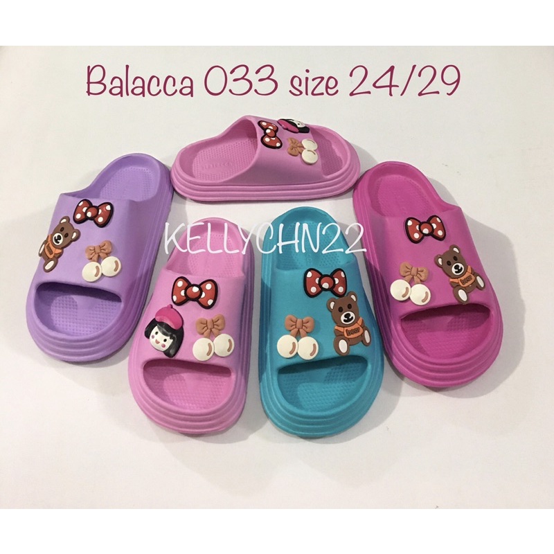 Sandal Slop Anak Cewek Kekinian Ringan Balacca 033