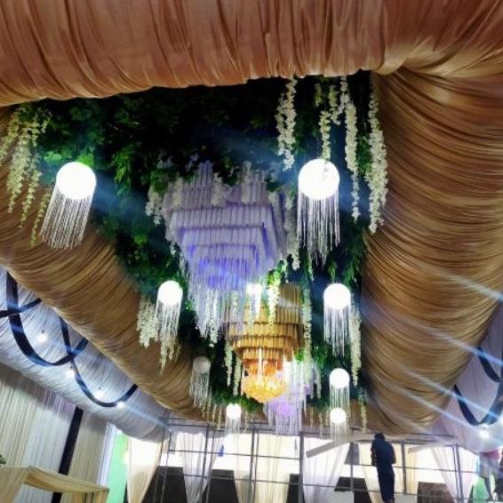 KAP LAMPU LAMPION BENANG RUMBAI TIRAI GLITER TERLARISSSS...,,,,,