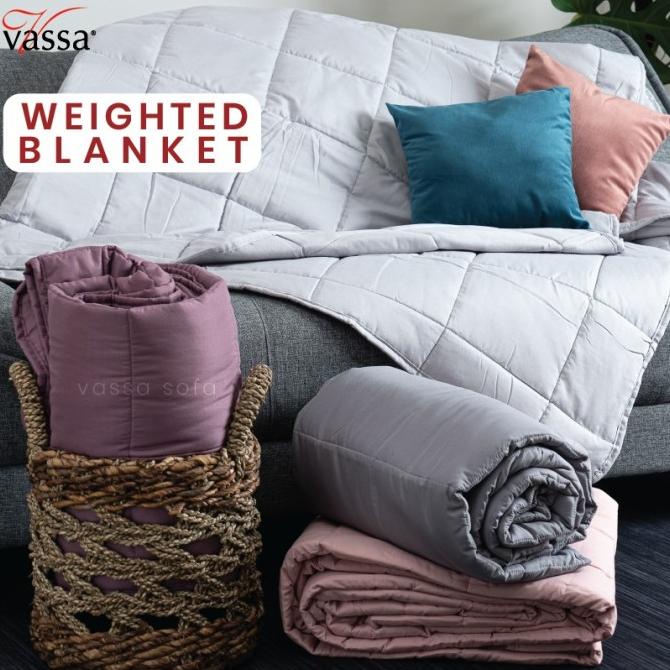 bed cover tipis / selimut tebal / weighted blanket