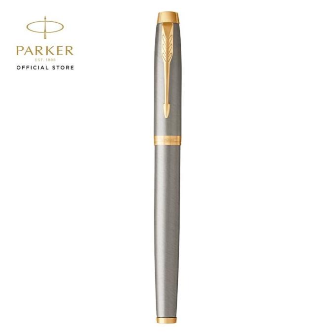 

Parker IM Brushed Metal Gold Trim Rollerball
