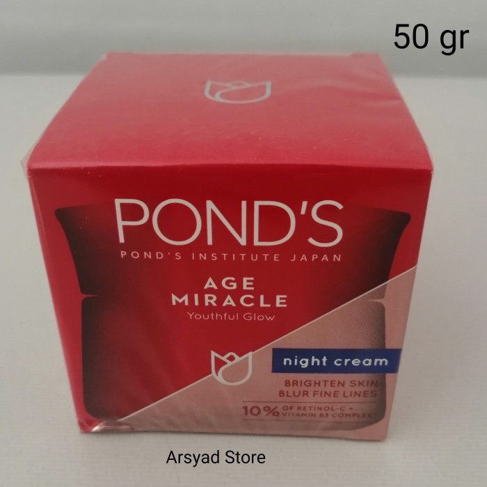 Ponds Age Miracle Day/Night Cream Moisturizer Youthful Glow 50 gr