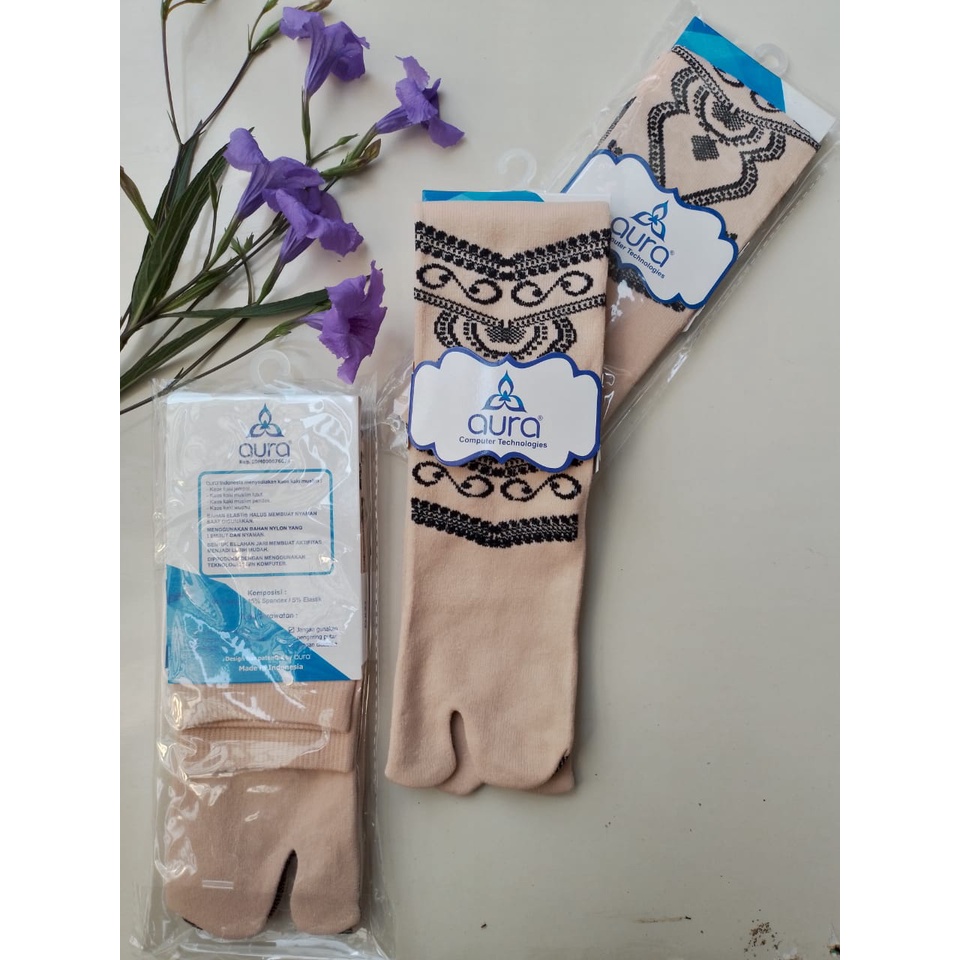 AURA kaos kaki jempol motif - kaos kaki jari motif - kaos kaki muslimah motif