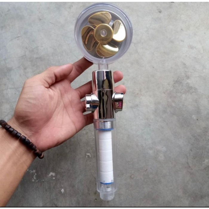 HAND SHOWER TURBO / FAN SHOWER BALING / KEPALA KRAN AIR MANDI BERTEKAN