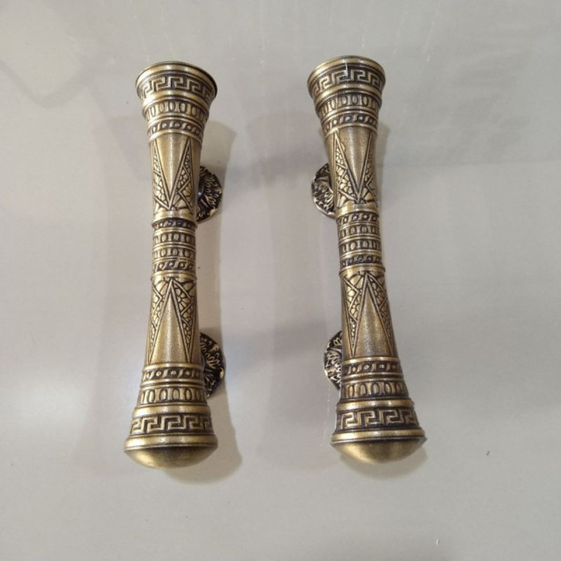 Handle Pintu Rumah Gagang Pintu Rumah Kuningan Motif Godo Jepang 31cmHandle Pintu Rumah Gagang Pintu