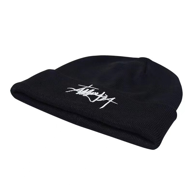 Topi Beanie Rajut Desain Stussy Gaya Kasual Untuk Pria Dan Wanita