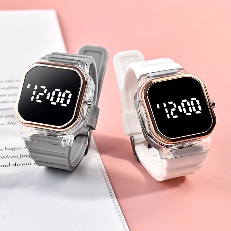 Jam Tangan Digital Pria Wanita Square Small LED Watch Terbaru Murah