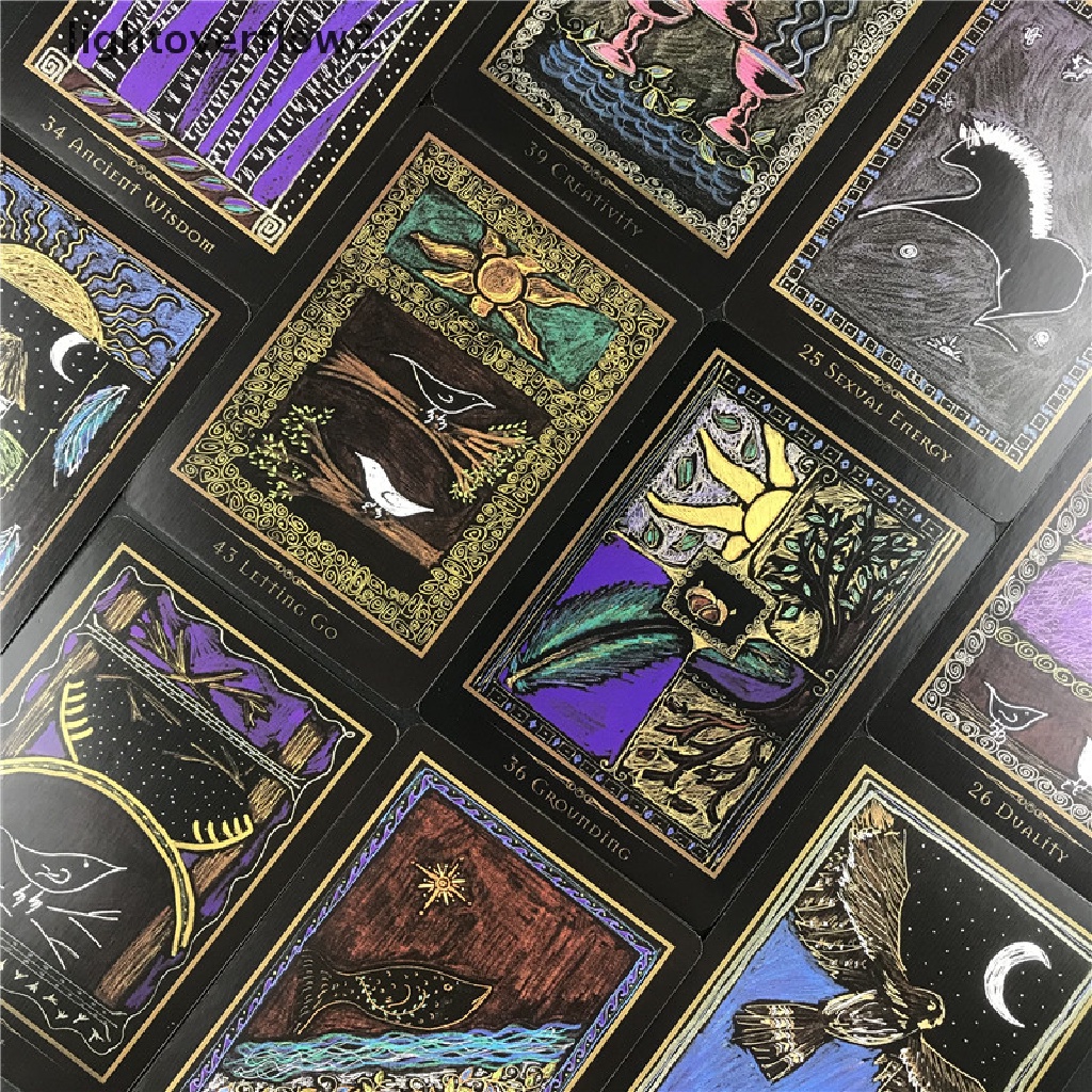 (lightoverflow2) Mainan Kartu Tarot Shamanic Healing Oracle Untuk Anak / Dewasa