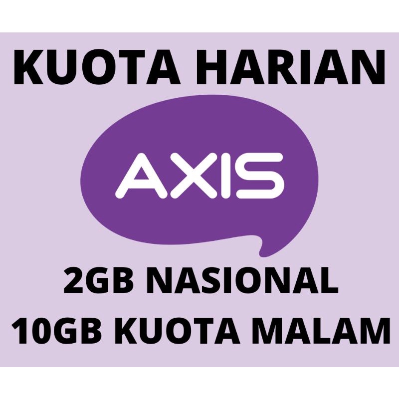 AXIS KUOTA 2GB + 10GB MALAM 5 HARI