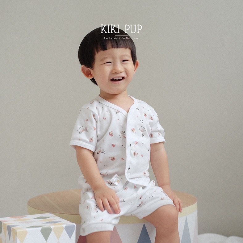 KIKI PUP - Short Set Pajama / Setelan Anak Unisex Usia 1-2 Tahun