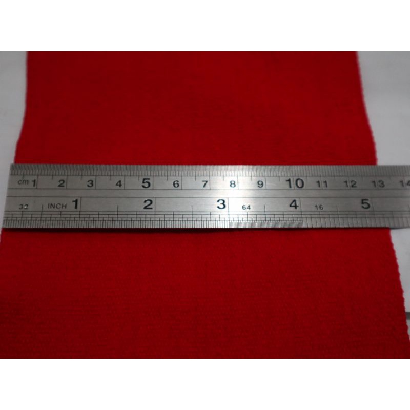 Kain Lebar Merah benang Acrilic 13 CM