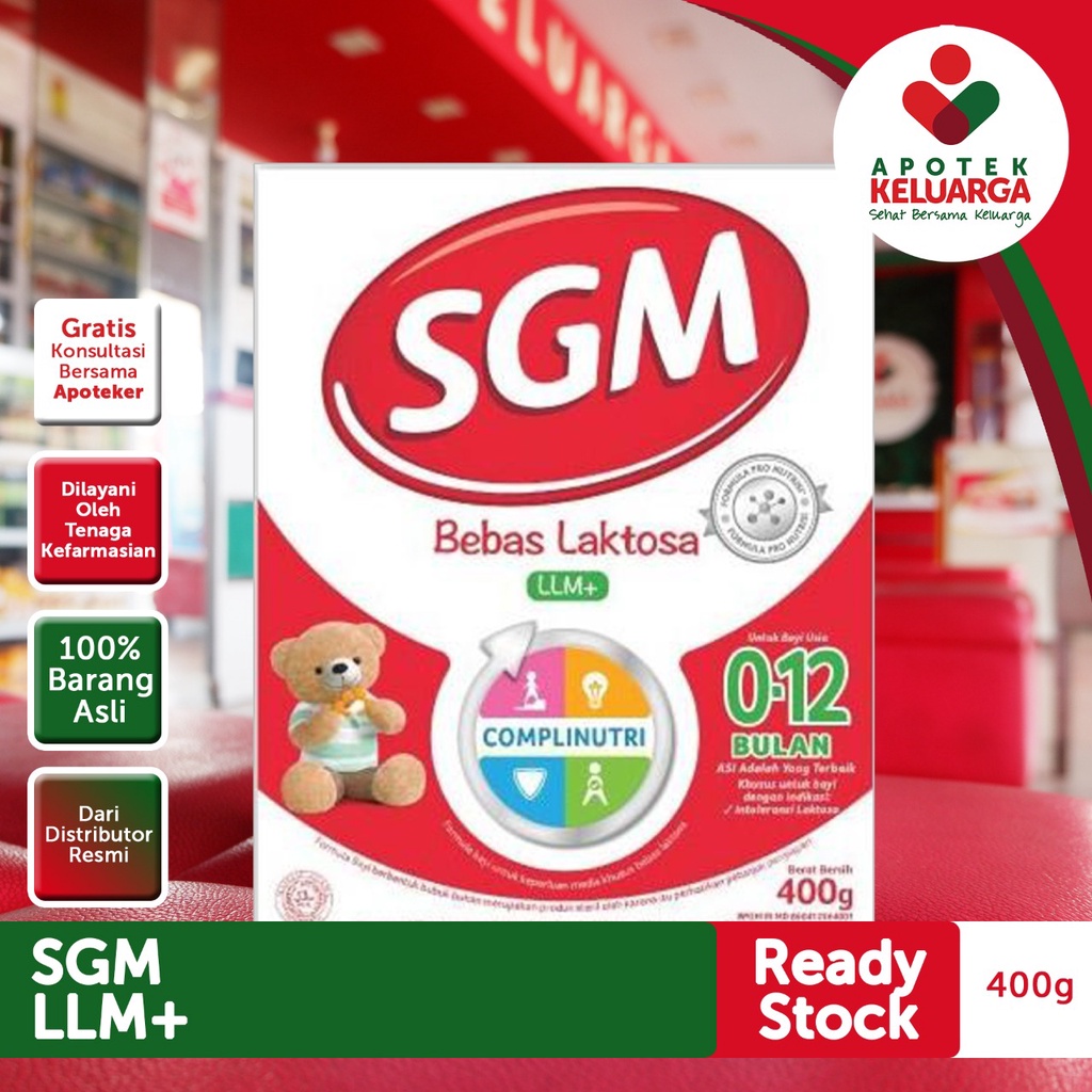 SGM LLM+ 0-12 Bulan 400gr#SUSU BAYI BEBAS LAKTOSA/GULA