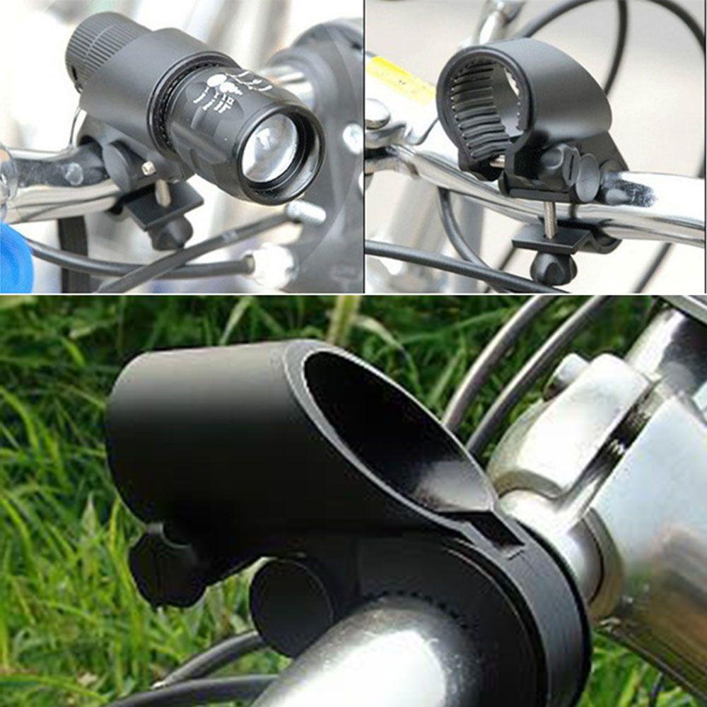 Lanfy Senter Sepeda LED Torch Clip Flexible New Arrival Cycling Grip Olahraga Luar Ruangan Hitam Lampu Sepeda Lamp Stand