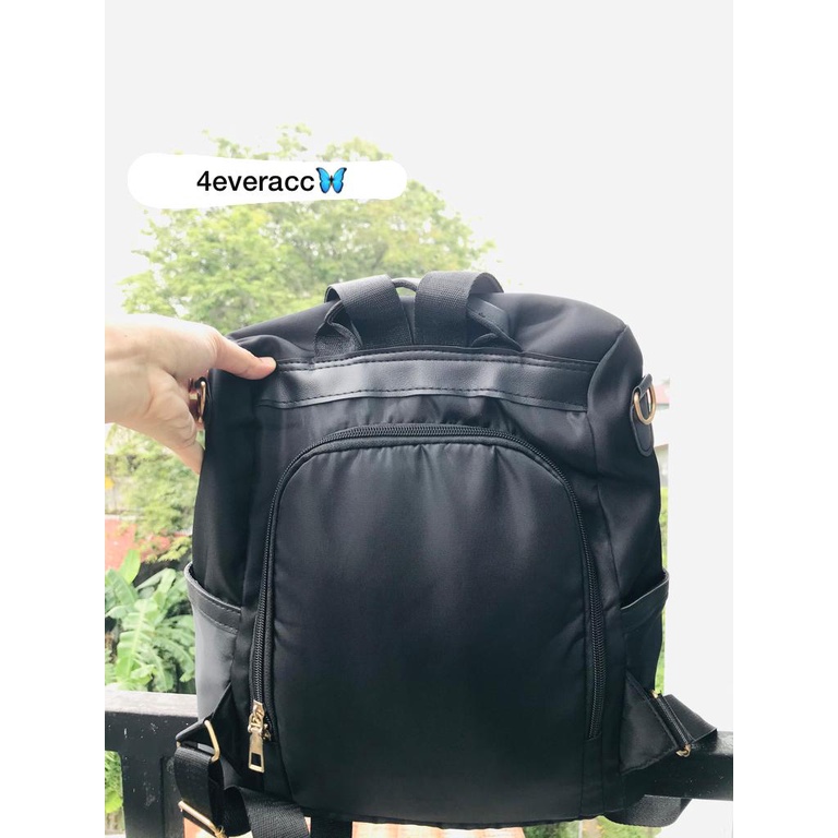Tas Ransel Wanita Peonia Import Kantor Kerja Sekolah with gantungan