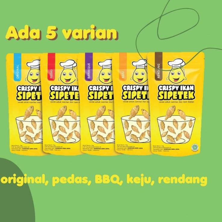 

Langsung Checkout--Crispy Ikan Sipetek Cemilan Jajanan Sehat Untuk Anak