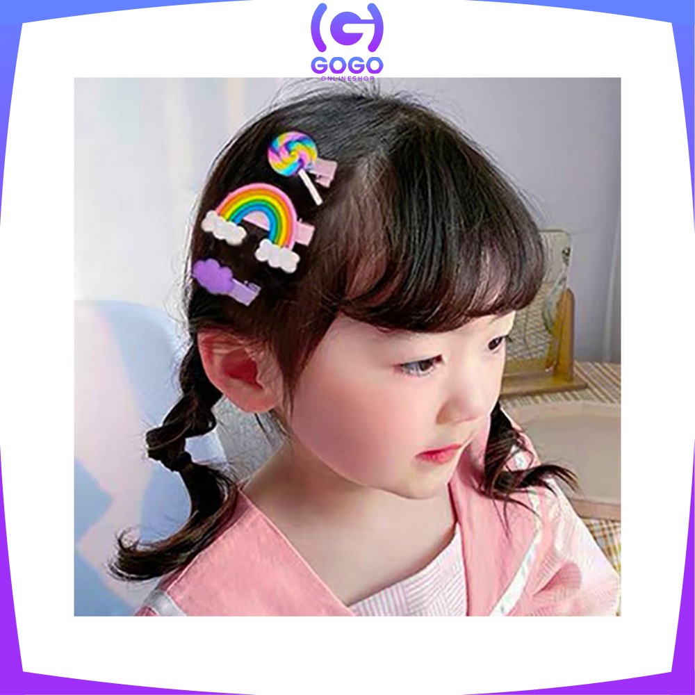 GOGO-C317 Set Jepit Rambut Anak 14 IN 1 / Hair Clip Anak / Jepitan Rambut Anak Perempuan / Jepit Rambut Korea Anak