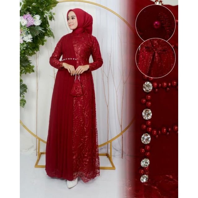 GAMIS AURA // KEBAYA ORIGINAL // GAMIS PESTA //KEBAYA BROKAT TERBARU