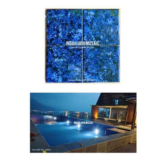 keramik rectura kuda laut mass 15x15 cm kolam renang