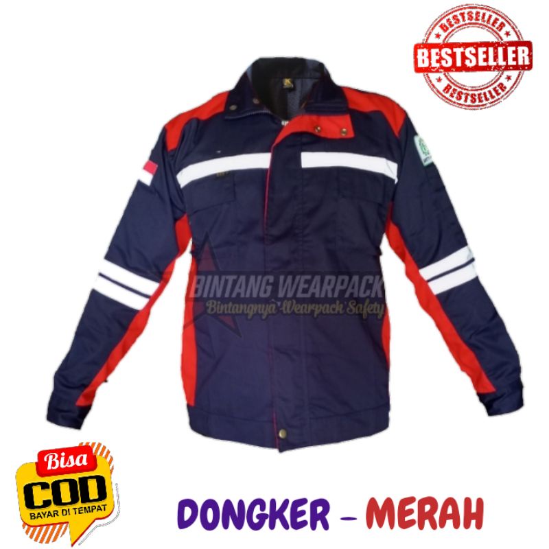 WEARPACK/ SEMI JAKET/BAJU TAMBANG/SERAGAM TAMBANG/BAJU MEKANIK/BAJU SAFETY K3/PAKAIAN PROYEK/WEARPAC