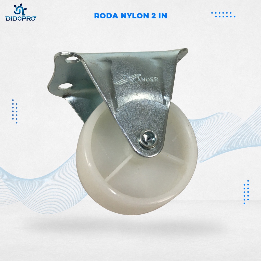 RODA NYLON 2&quot; MATI RODA CASTER 50MM FIXED RODA CASTER RIDGIT 2DIM RODA ETALASE RODA KASTOR