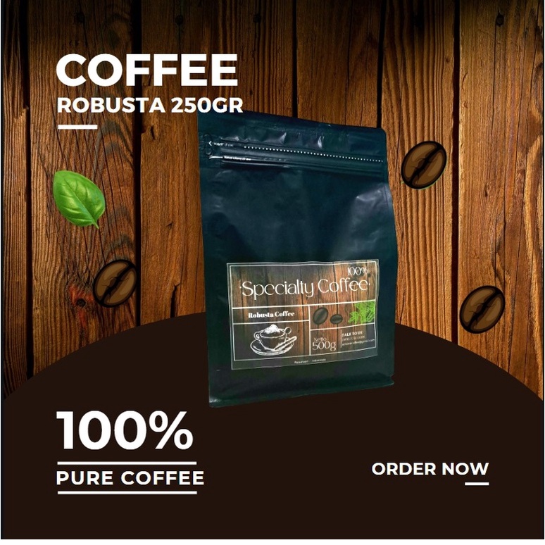 

KOPI BUBUK ROBUSTA 250GRAM 1/4Kg