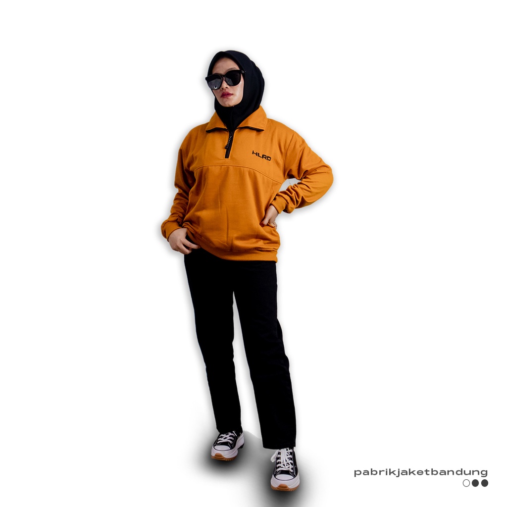 Holyrider Turtleneck Zipper  Marun &amp; Coksu II Sweater kerah tinggi trendy