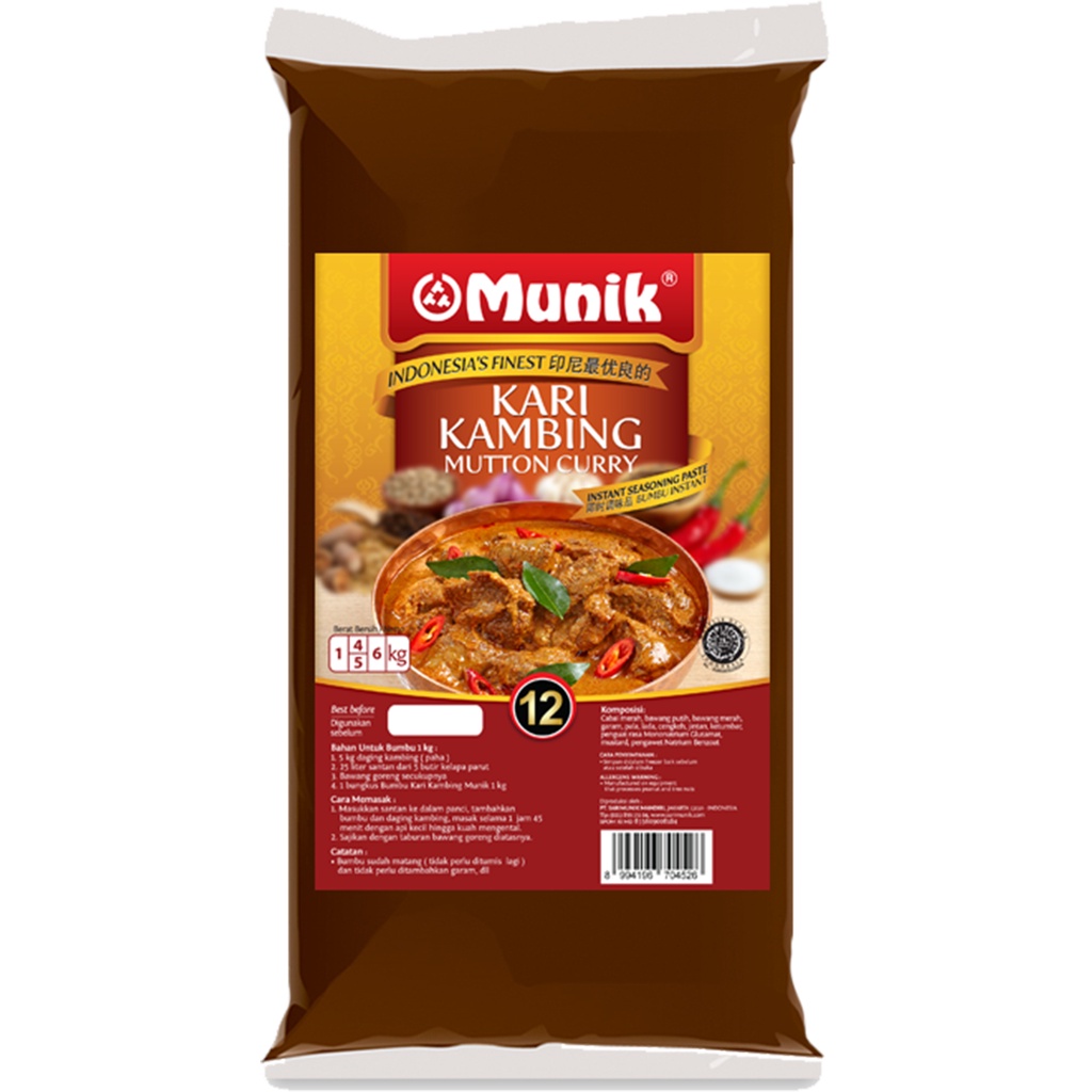

Bumbu Munik Kari Kambing-1000gr