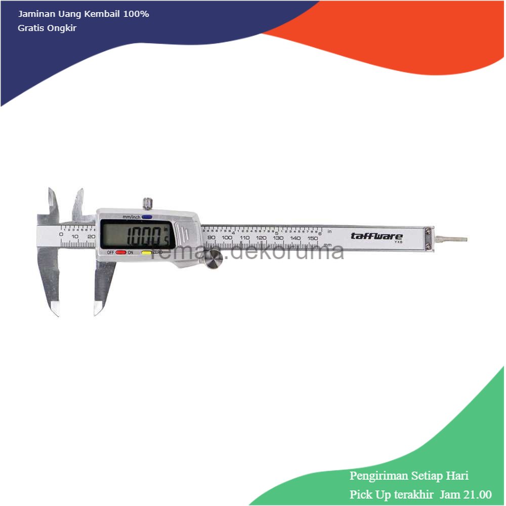 TD - PKK Taffware Jangka Sorong Kaliper Sigmat Digital Stainless 150mm - YXB