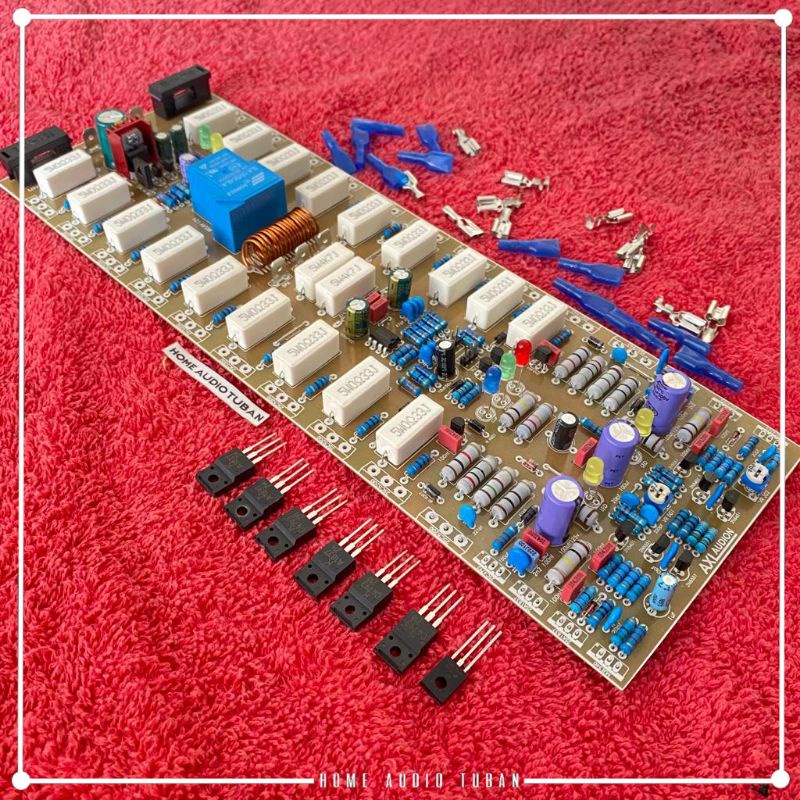 KIT DRIVER AXL AUDION 3U plus PROTEKTOR dan LED CLIP PCB FIBER fr4