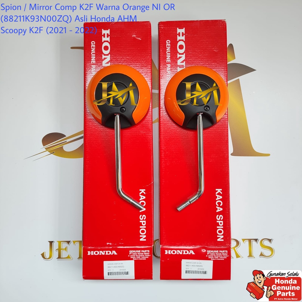 Kaca Spion Mirror Comp  Scoopy  K2F 2021 - 2022 Orange Asli atau Ori Honda AHM 88211K93N00ZQ Harga S