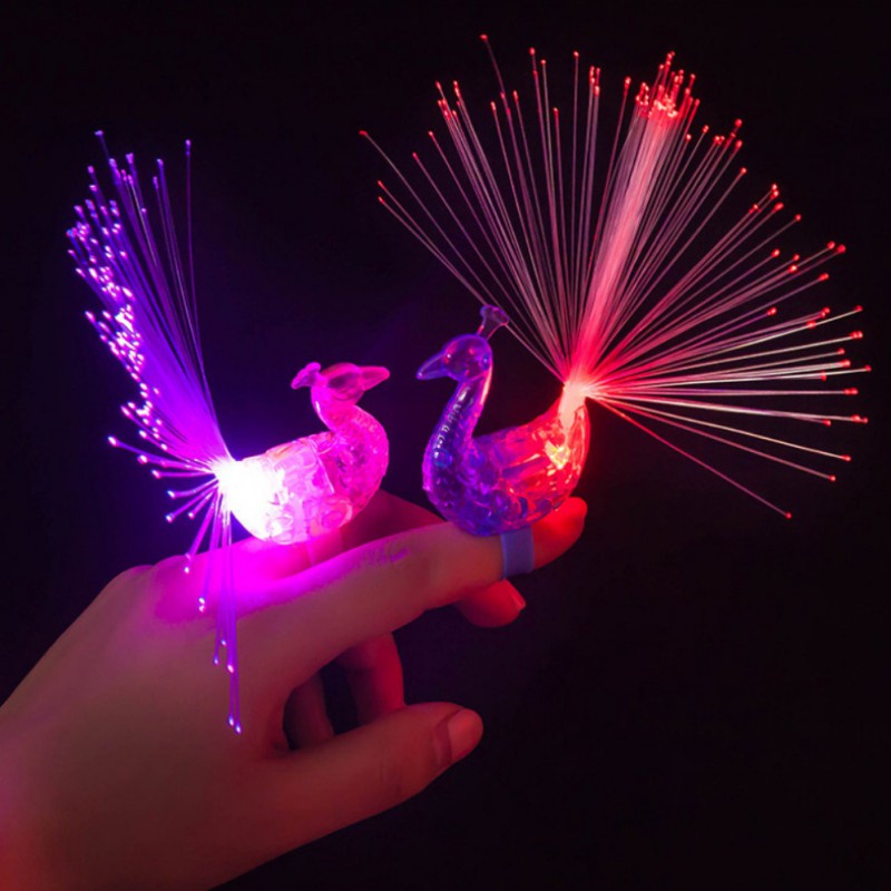 Mainan Lampu Jari LED Warna-Warni Untuk Dekorasi Kamar Anak