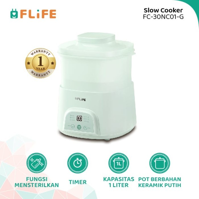 Slow Cooker Mpasi 5IN1 Flife By GREE