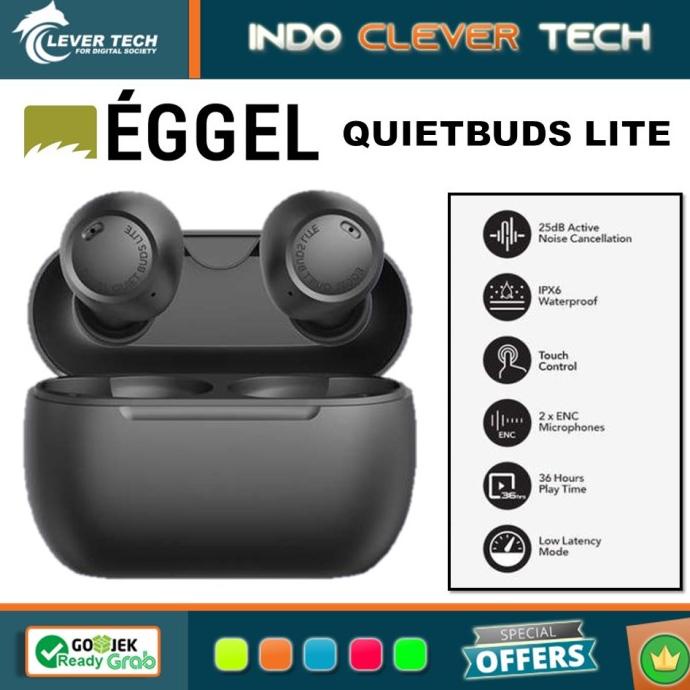 Jual Eggel QuietBuds Lite ANC ENC TWS with Gaming Mode / Quiet Buds