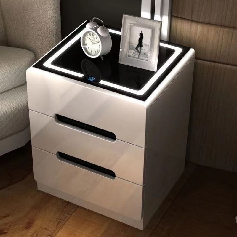 Meja Nakas Lampu Tidur Sentuh Side Table Finger Sensor Lamp