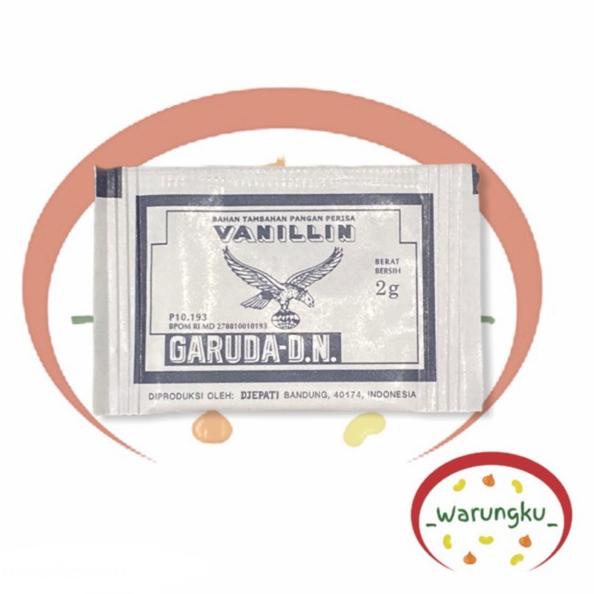 

artXx4X8--Vanili Garuda 1 DUS 100pcs (2gr/Pcs) Vanillin BAHAN KUE