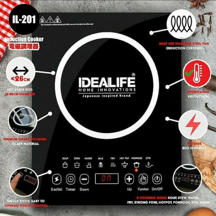 

IDEALIFE IL-201 Induction Cooker / Kompor Listrik Induksi 1 Tungku