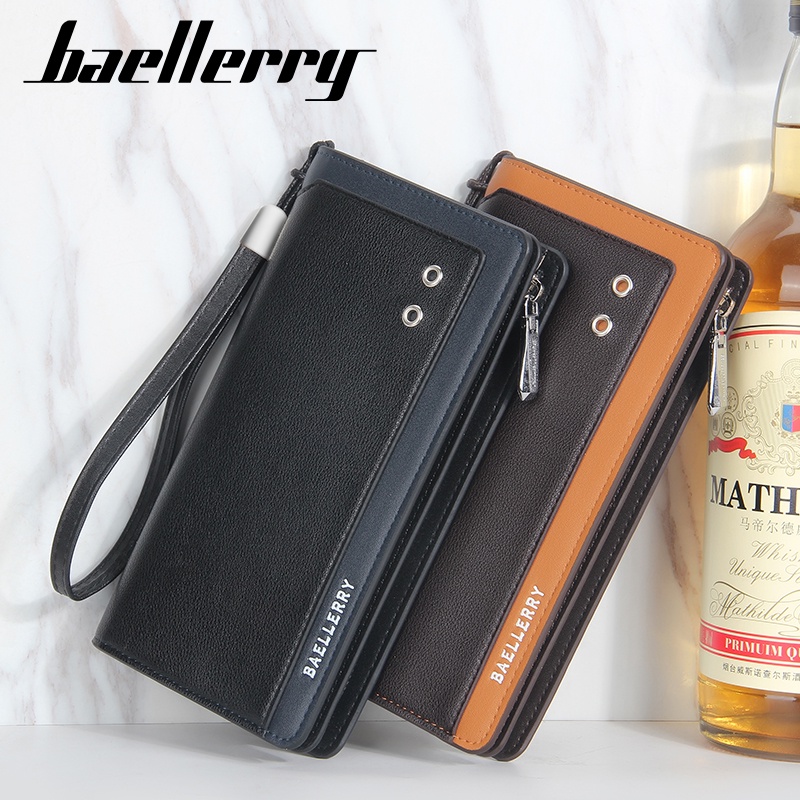 BAELLERRY C2353 Dompet Pria Panjang Bahan Kulit PU Leather Premium WATCHKITE WKOS