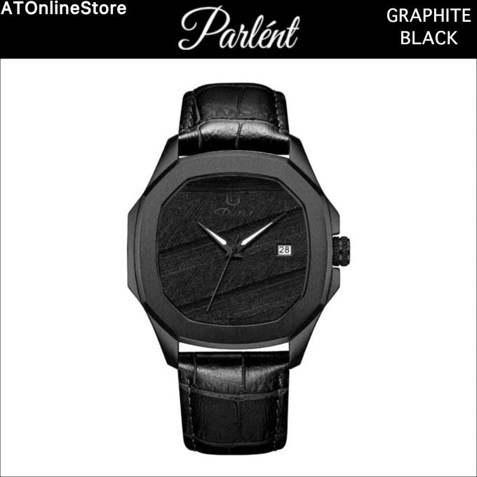 Jam Tangan Pria Parlent Graphite Black Original Resmi Tokolembar