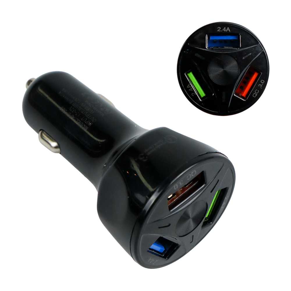 Suhach Car Charger Mobil USB 3 Port 2.4 A Q C3.0 - APD-369