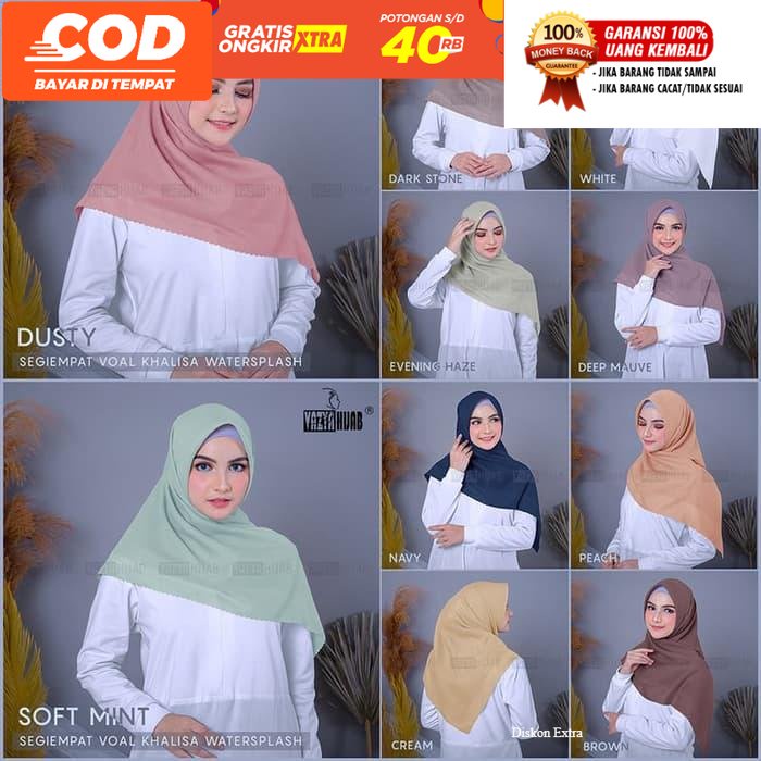 hijab segi empat lesrcut potton tribal BY  WIDYA HIJAB/KHALISA SCARF Ready Makassar Murah COD ready 