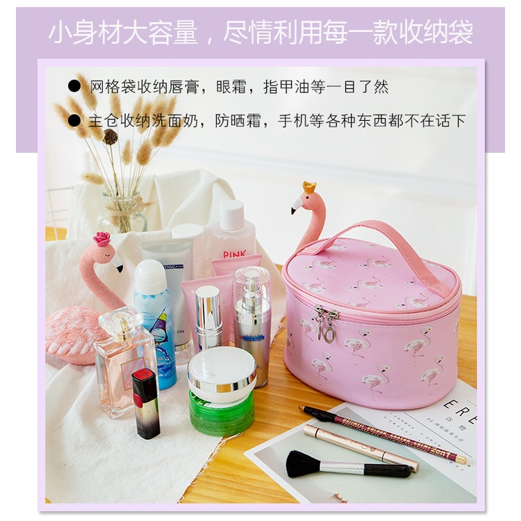 AWM Tas kosmetik perjalanan wanita, tas penyimpanan portabel wanita, tahan air berkapasitas besar travel / travel bag simpel modern tahan air praktis ringan murah bagus awet