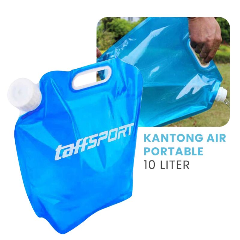 Jirigen Lipat Portable Tas Kantong Air Water Bag 10 Liter - Water Tank Camping Outdoor Derigen Prakt