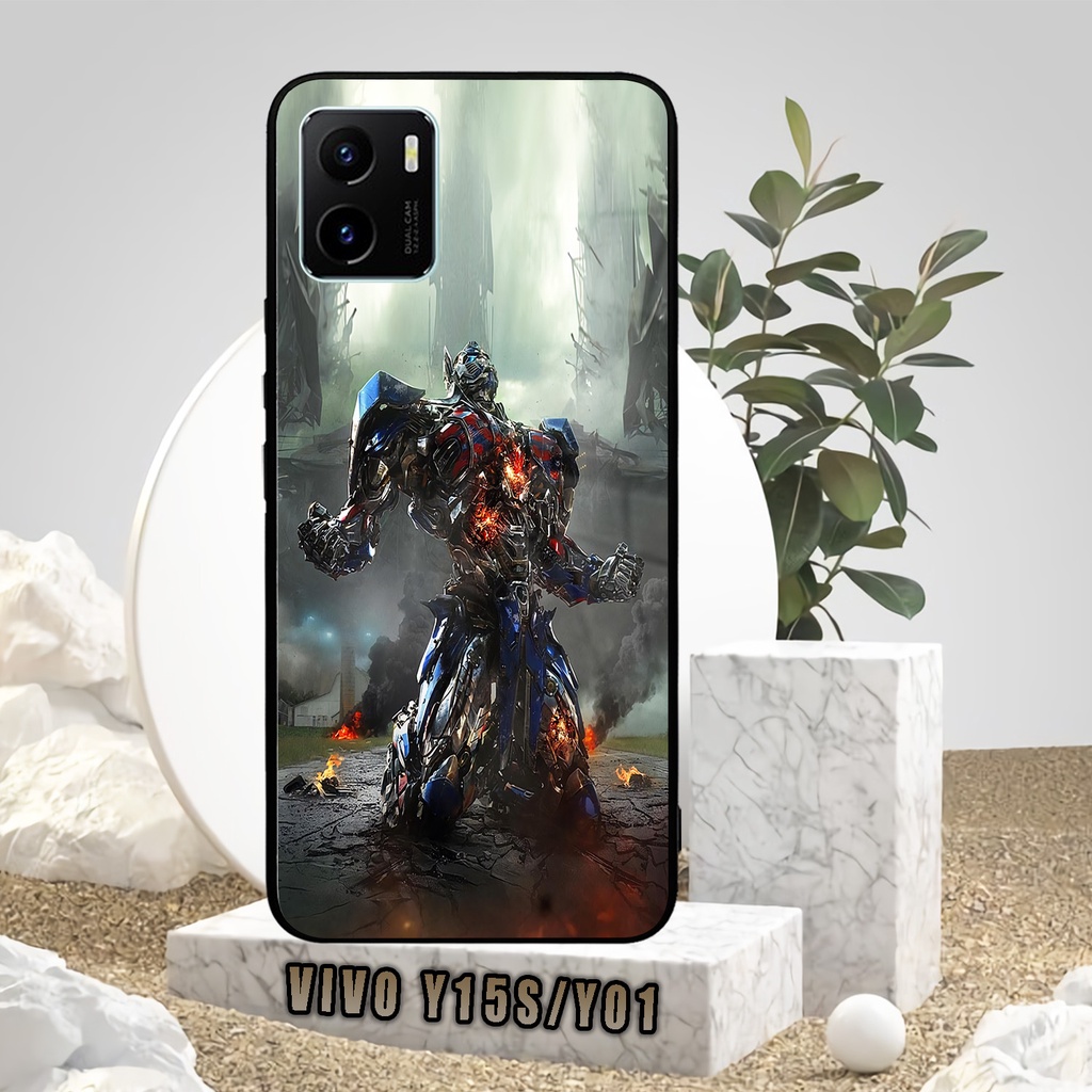 (SV87) Case Kilau Vivo Y15S/Y01 | Y15S | Y01 | Casing Hp Vivo | Pelindung Smartphone | Motif Tf