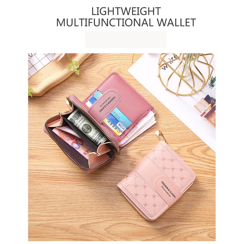 Dompet Lipat Mini Wanita Cute Fashion Wanita Dompet