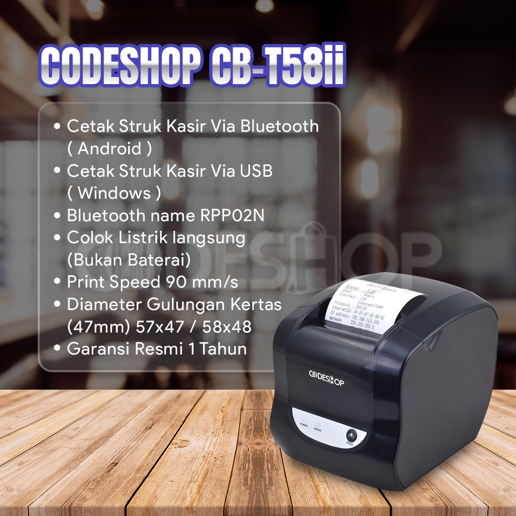 Paket Lengkap Tablet Printer Kasir Cash Drawer Kertas Thermal