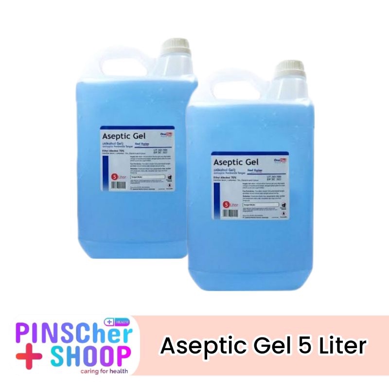 ASEPTIC GEL ASEPTIK 5 LITER HANDSANITISER GELL ONEMED