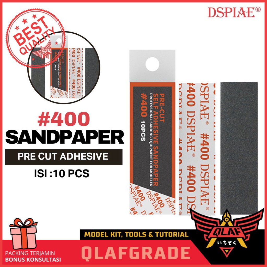 Jual PRE CUT ADHESIVE SANDPAPER 400 kertas AMPLAS WET DRY SANDING